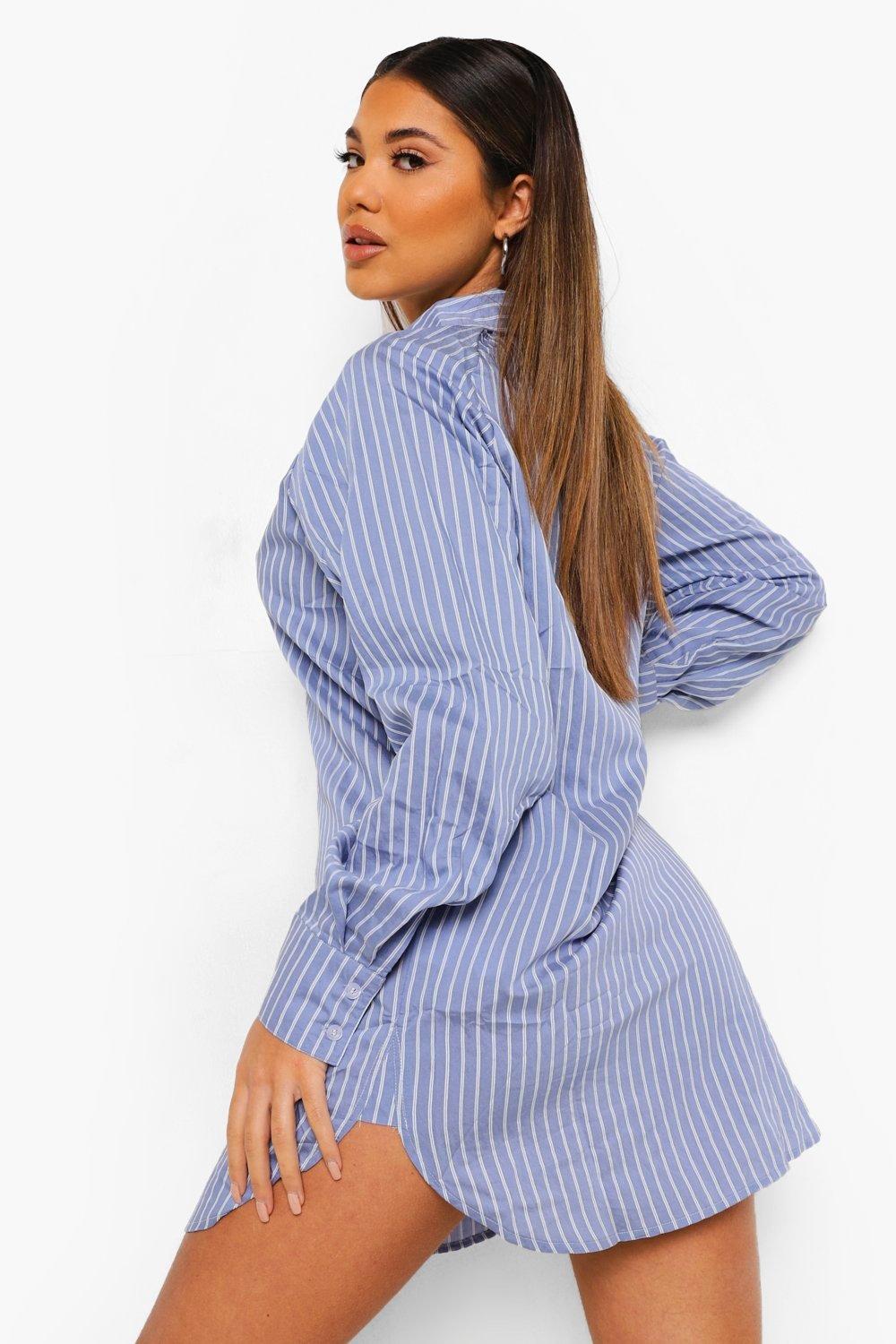 Abito camicia hot sale a righe